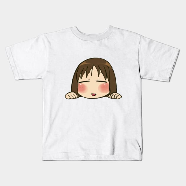 sleepy osaka peeker Kids T-Shirt by mudwizard